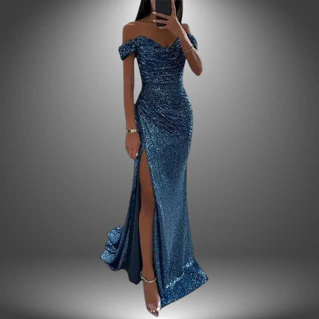 Isa | Abito Lungo Elegante Artigianale da Sera