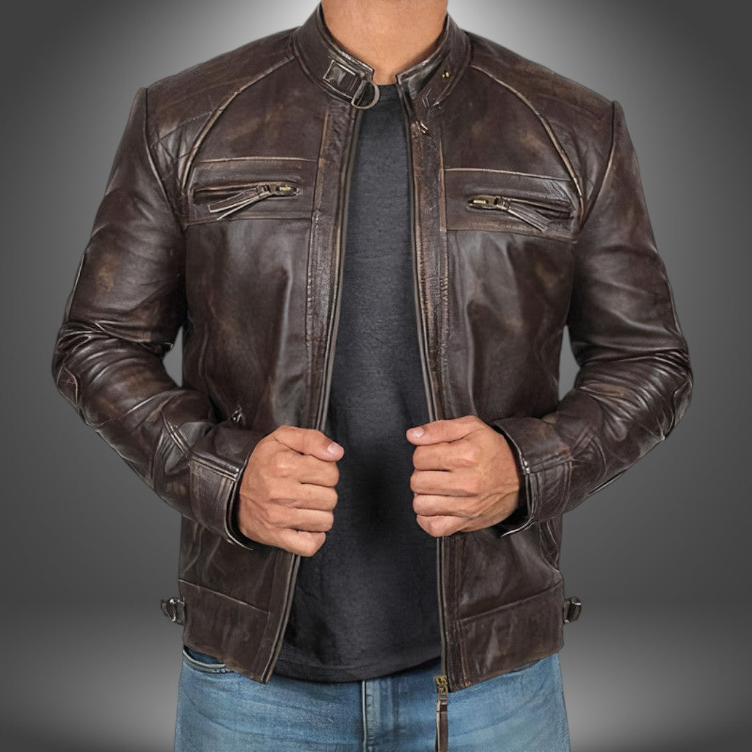 Petrus | Giacca in Pelle Artigianale da Uomo