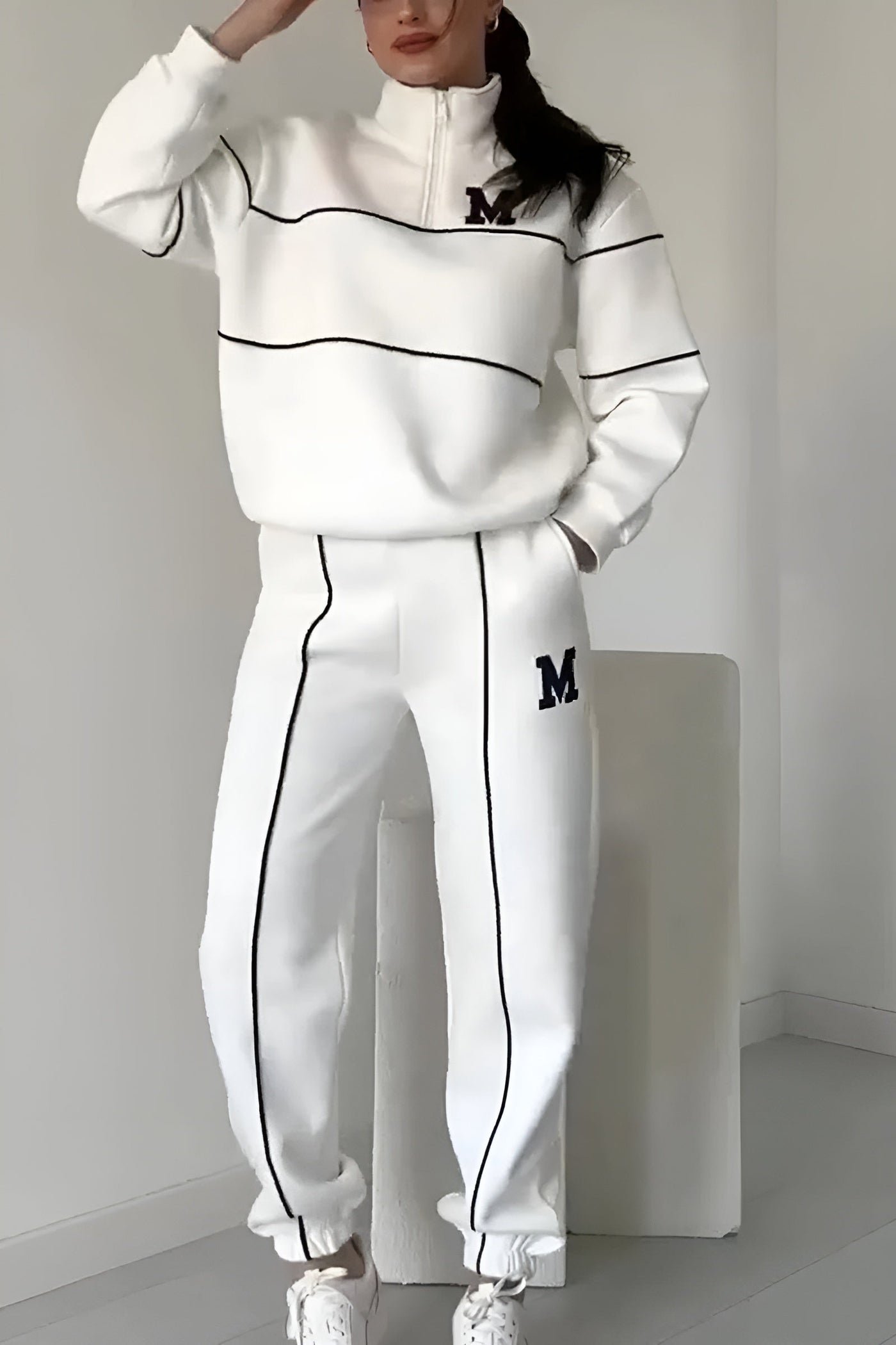 Giada | Set Casual Premium con Dettaglio Elegante 'M'