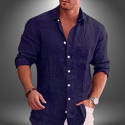 Riki | Camicia Classica in lino da Uomo