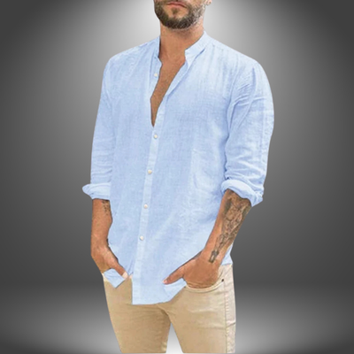 Joshua | Camicia In Lino e Cotone Artigianale