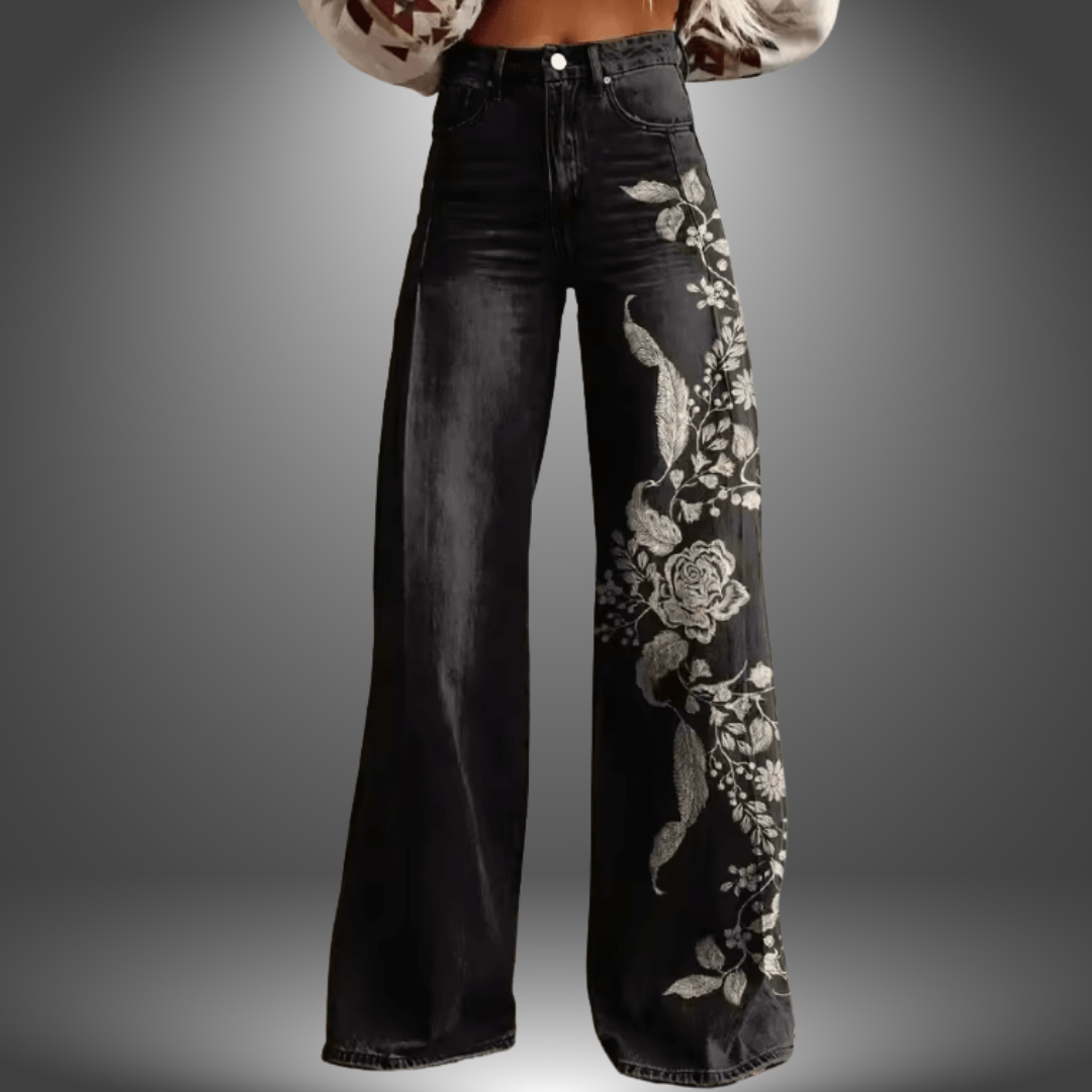 Olivia | Pantaloni Premium a Stampa Floral