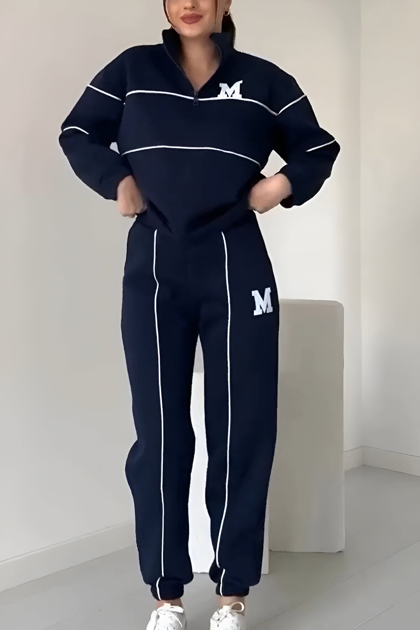 Giada | Set Casual Premium con Dettaglio Elegante 'M'