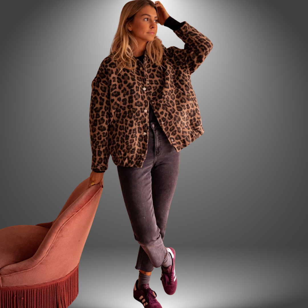 Alice | Giacca Artigianale Leopardata