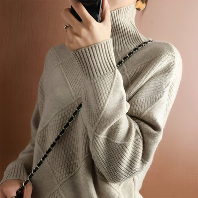 Marcelle | Maglione a Collo Alto Premium