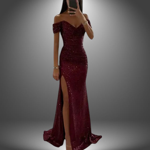 Isa | Abito Lungo Elegante Artigianale da Sera