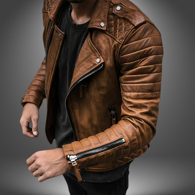 Marius | Giacca in Pelle Artigianale da Uomo