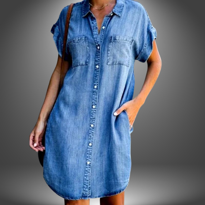 Cecilia | Abito in Jeans Artigianale da Donna