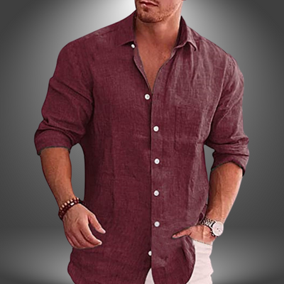 Riki | Camicia Classica in lino da Uomo