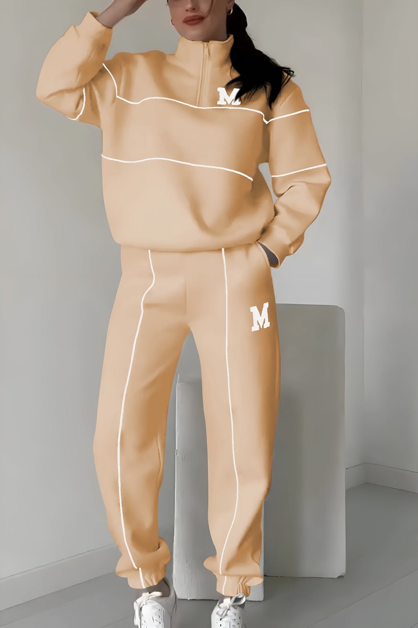 Giada | Set Casual Premium con Dettaglio Elegante 'M'