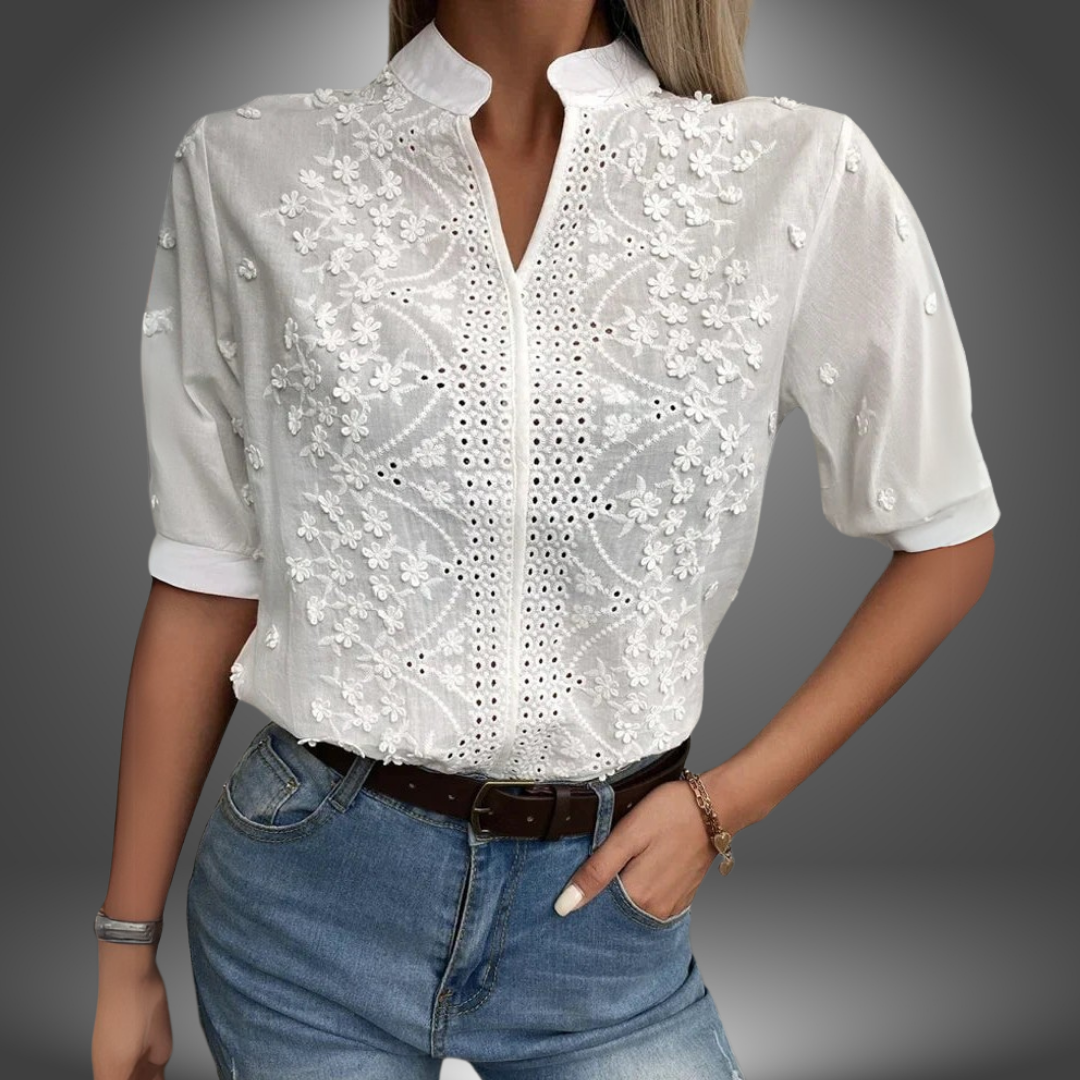 Lea | Blusa Premium con Maniche Voluminose