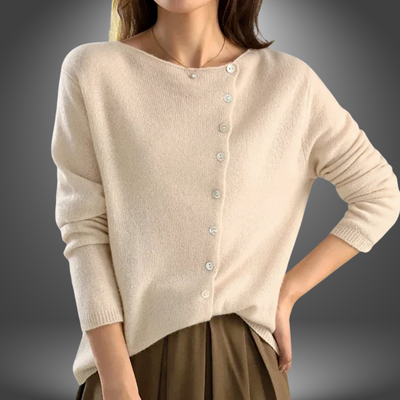 Julia | Maglione con Chiusura a Bottoni Artigianale