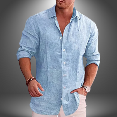 Riki | Camicia Classica in lino da Uomo
