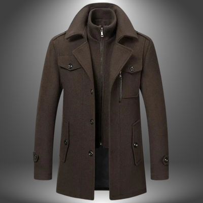 Vidar | Cappotto Vintage in Lana Artigianale