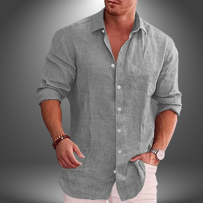 Riki | Camicia Classica in lino da Uomo