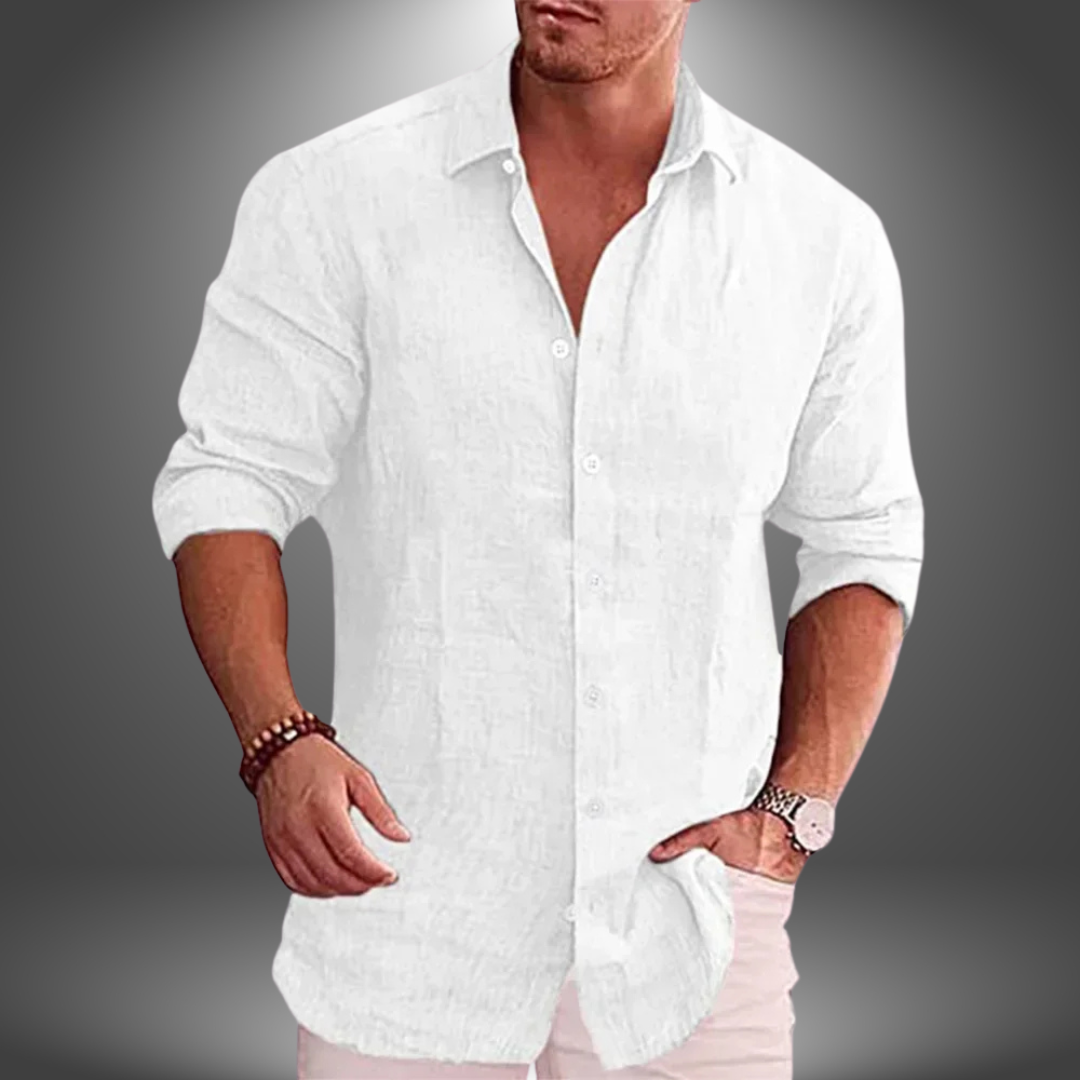Riki | Camicia Classica in lino da Uomo