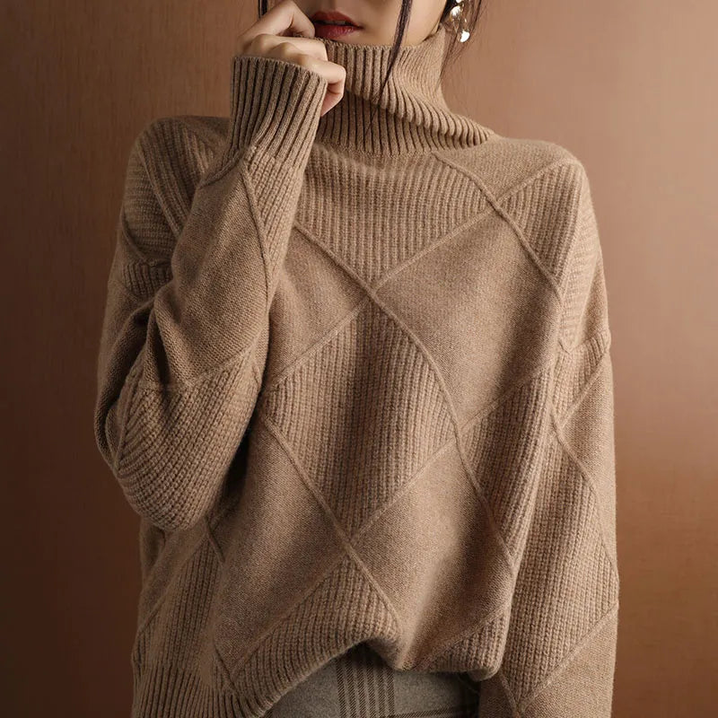 Marcelle | Maglione a Collo Alto Premium