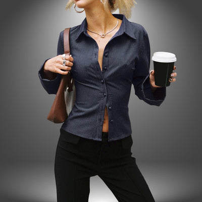 Eva | Blusa Elegante Artigianale a Costine
