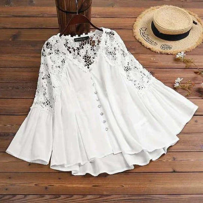 Sara | Blusa in pizzo floreale