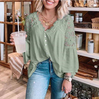 Sara | Blusa in pizzo floreale