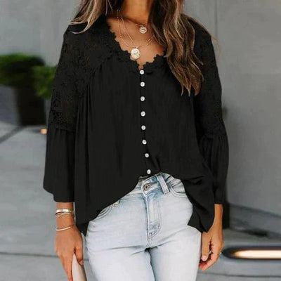 Sara | Blusa in pizzo floreale